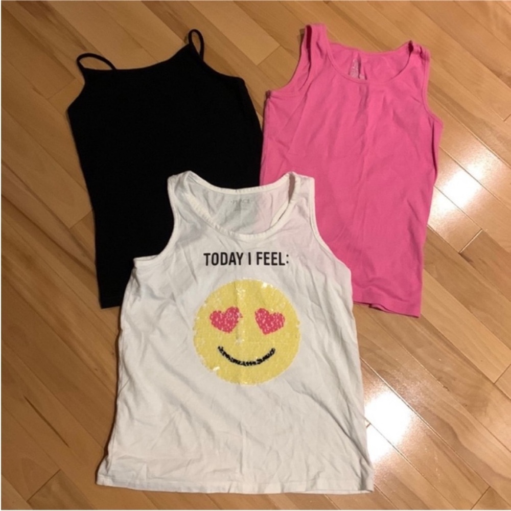 3 EUC Girl’s Children’s Place tank tops - size L (10/12)